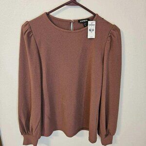 Express size small long-sleeve top - mauve in color. NWT